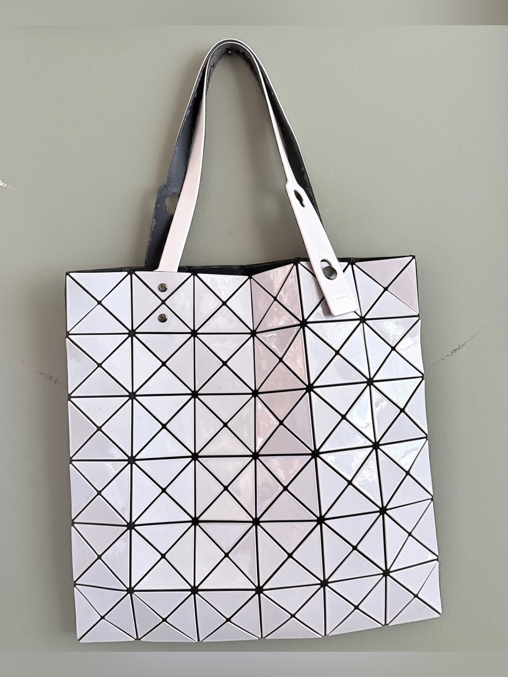 Issey Miyake BAO BAO Prism White Geometric Tote‎ Bag BB81-AG532 Japan